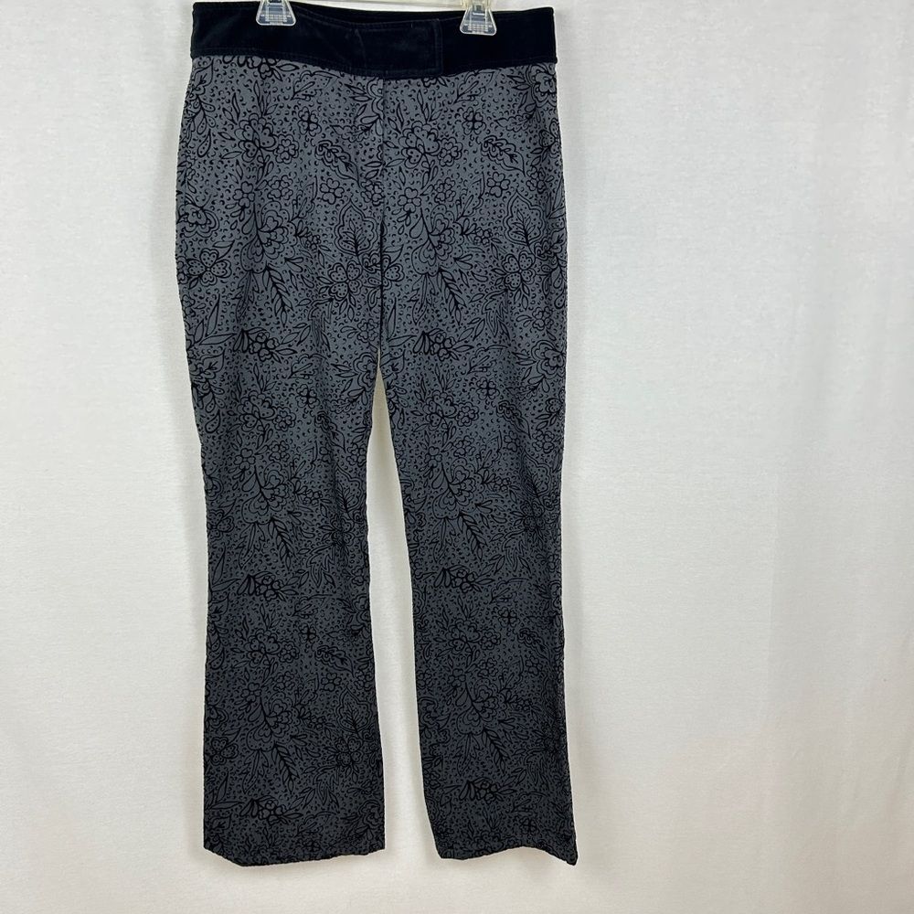 Kenneth Cole women’s cotton pants velvet floral 30” waist. Long inseam